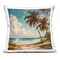 Stupell Industries Summer Beach with Two Palms Decorative Printed Throw Pillow, design by LSR Creative Studio, 18 x 7 x 18